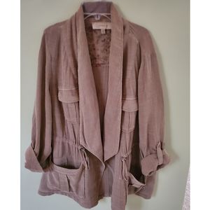 Torrid Linen Drape Jacket